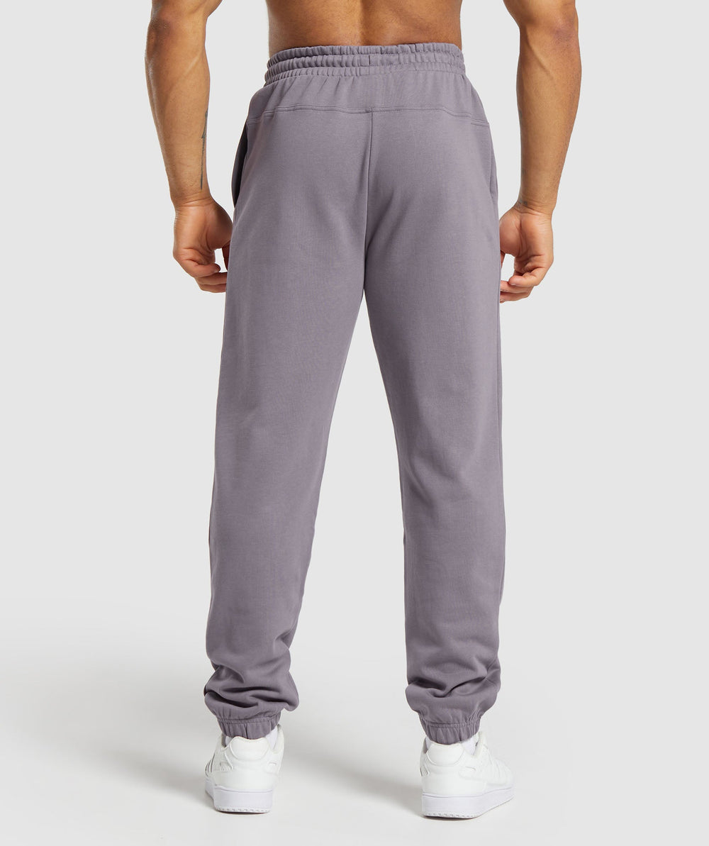 Global Lifting Oversized Essential Joggers - Fog Purple