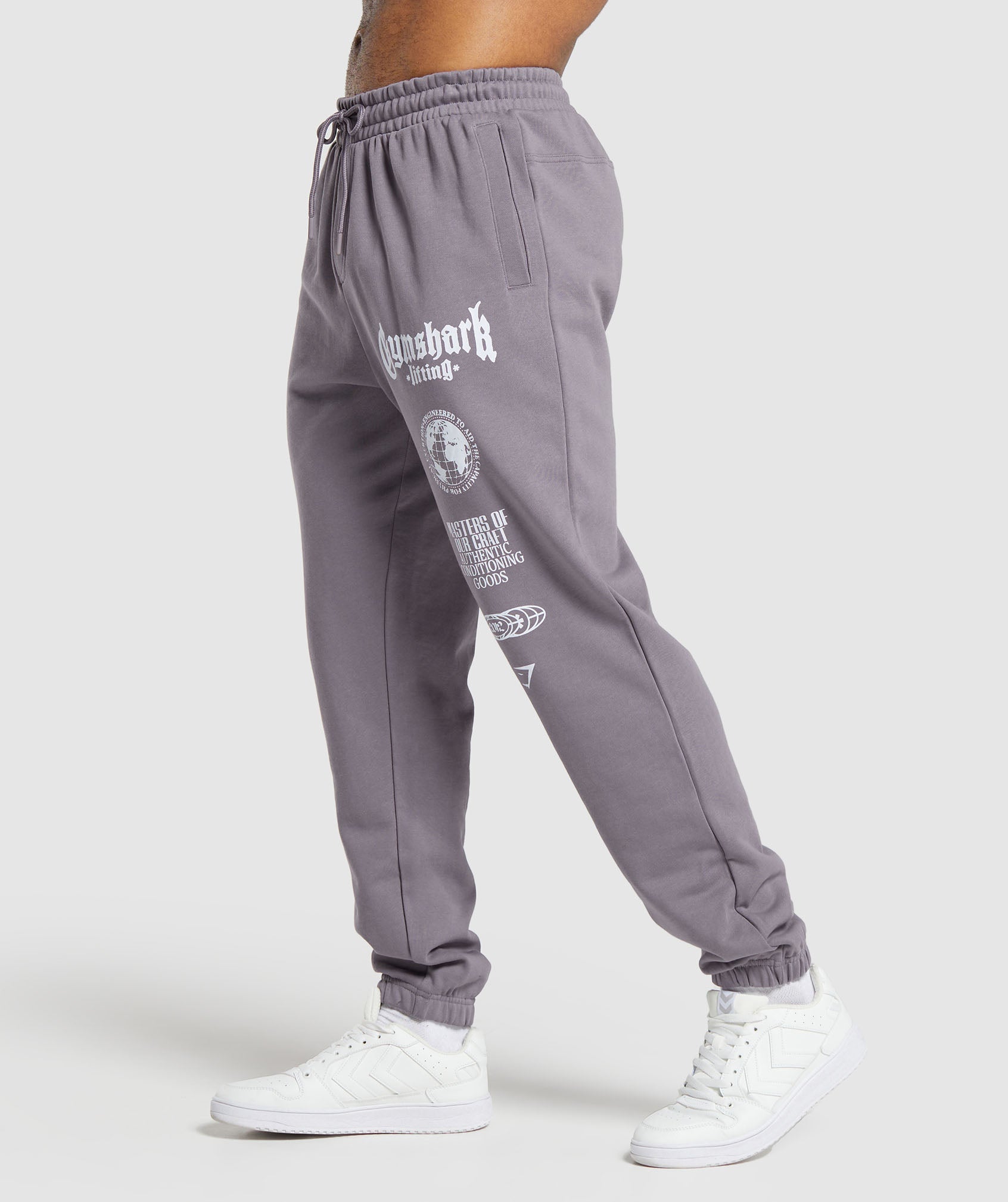 Global Lifting Oversized Essential Joggers - Fog Purple