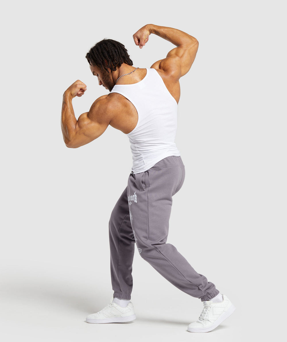 Global Lifting Oversized Essential Joggers - Fog Purple