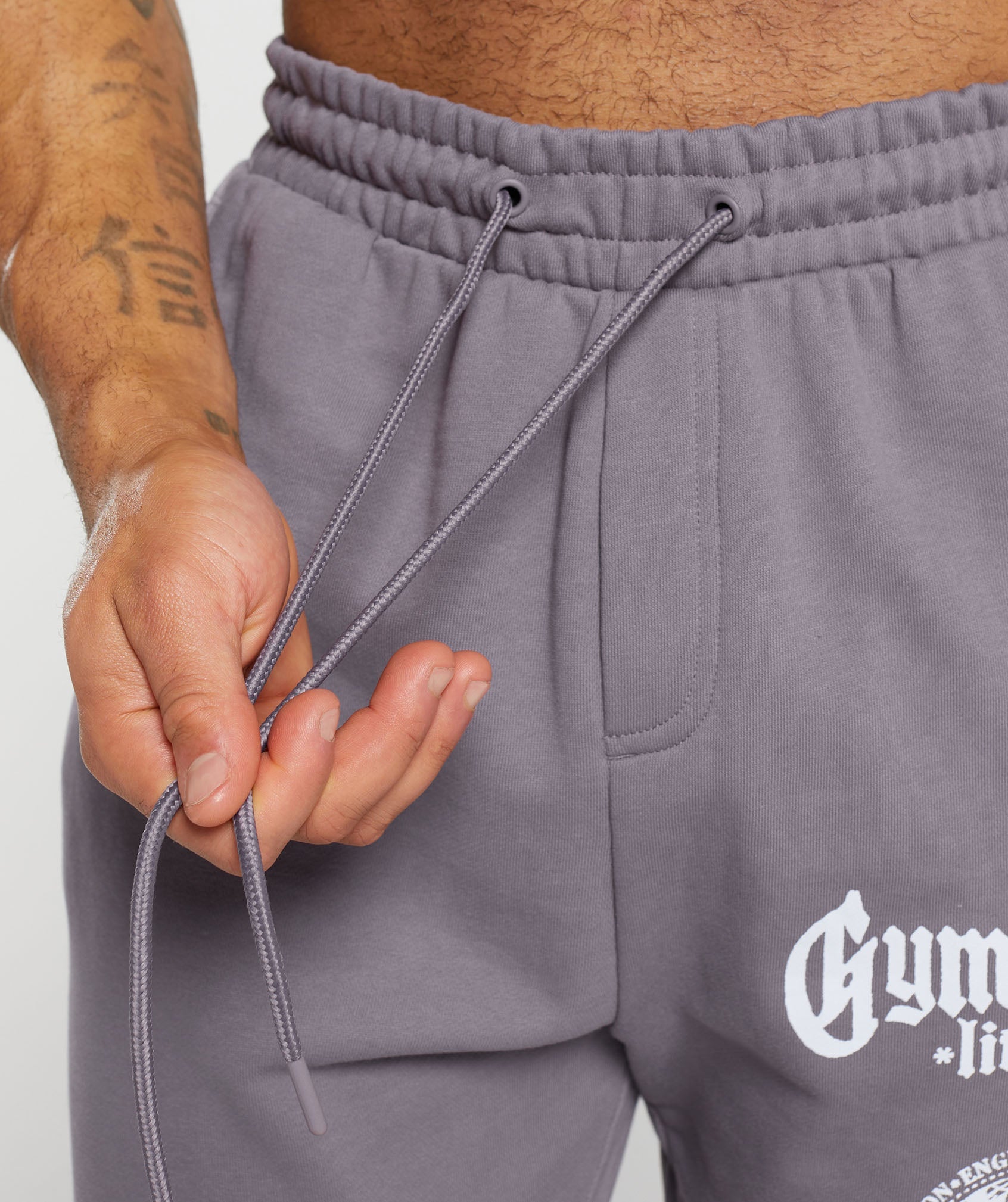 Global Lifting Oversized Essential Joggers - Fog Purple