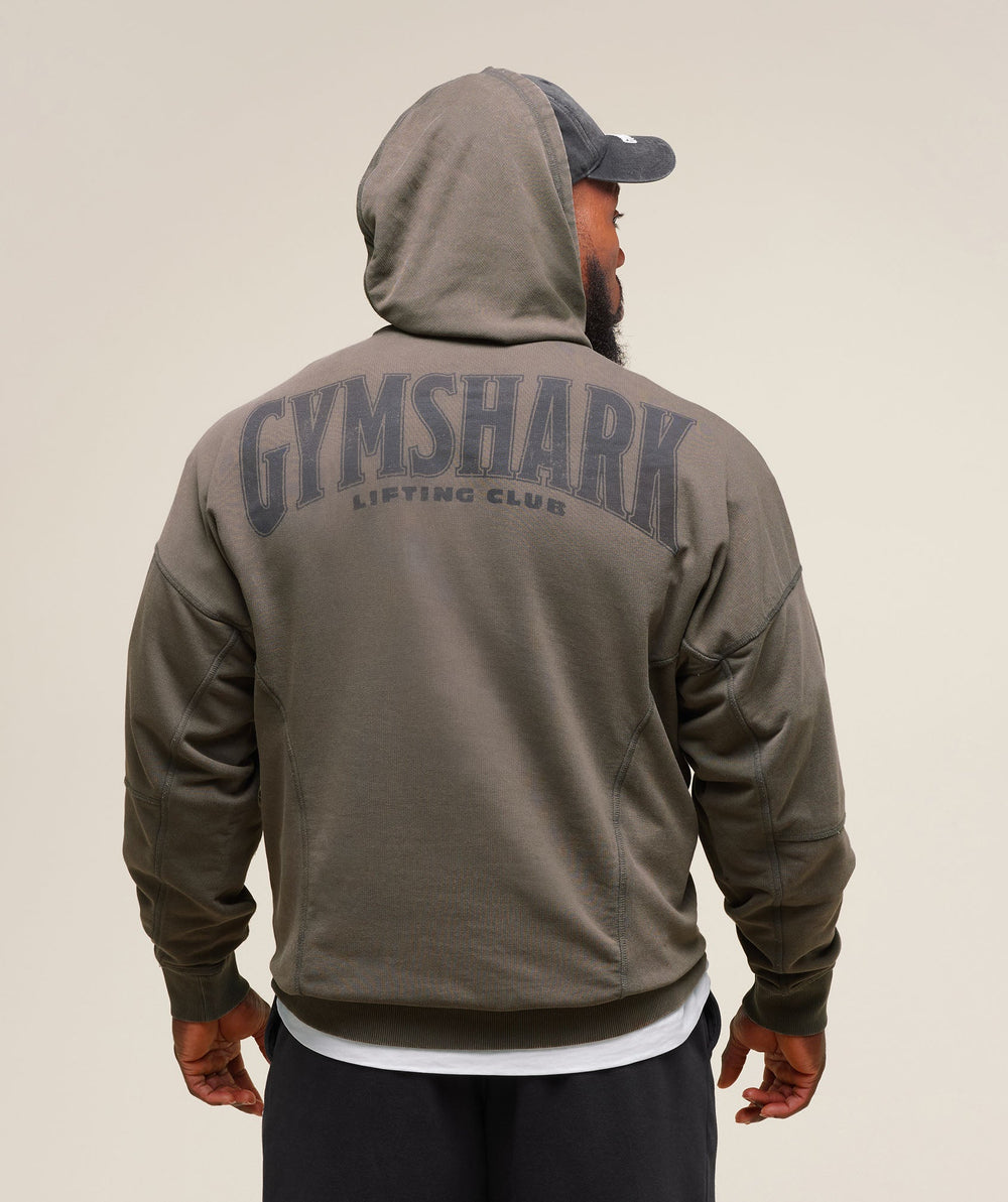 Heritage Washed Hoodie - Strength Green