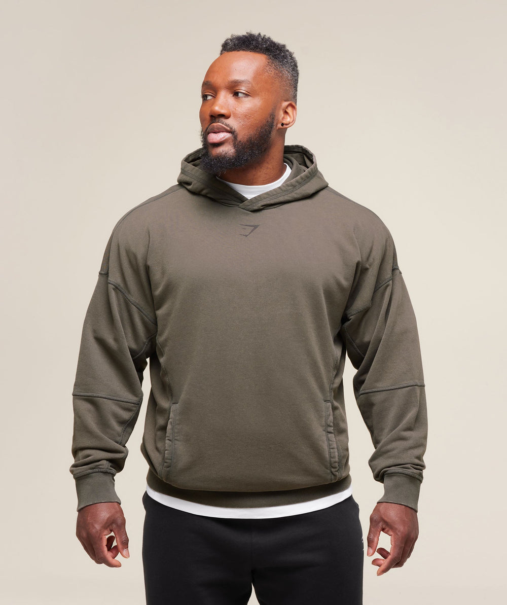 Heritage Washed Hoodie - Strength Green