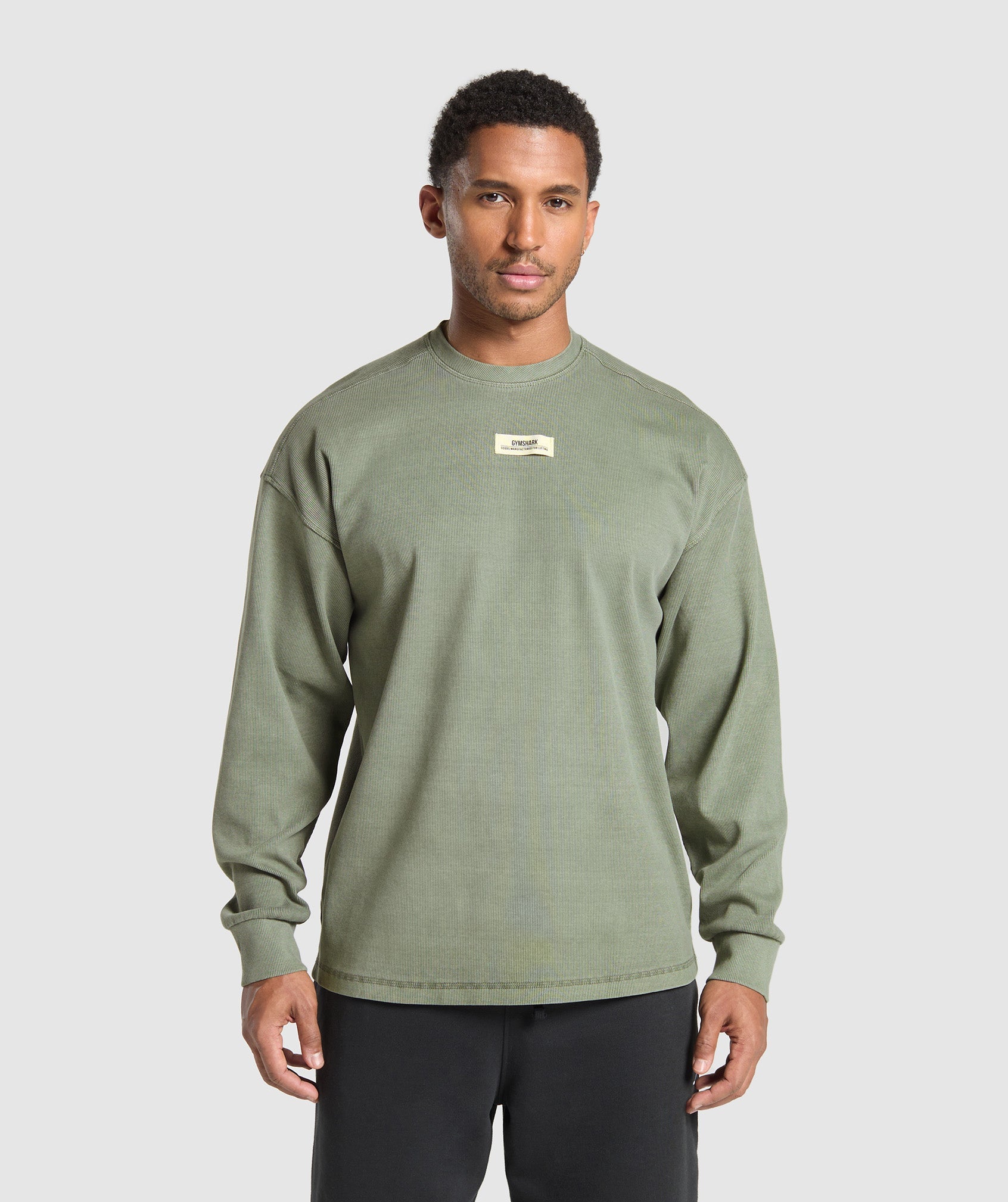 Heavyweight Rib Crew - Unit Green