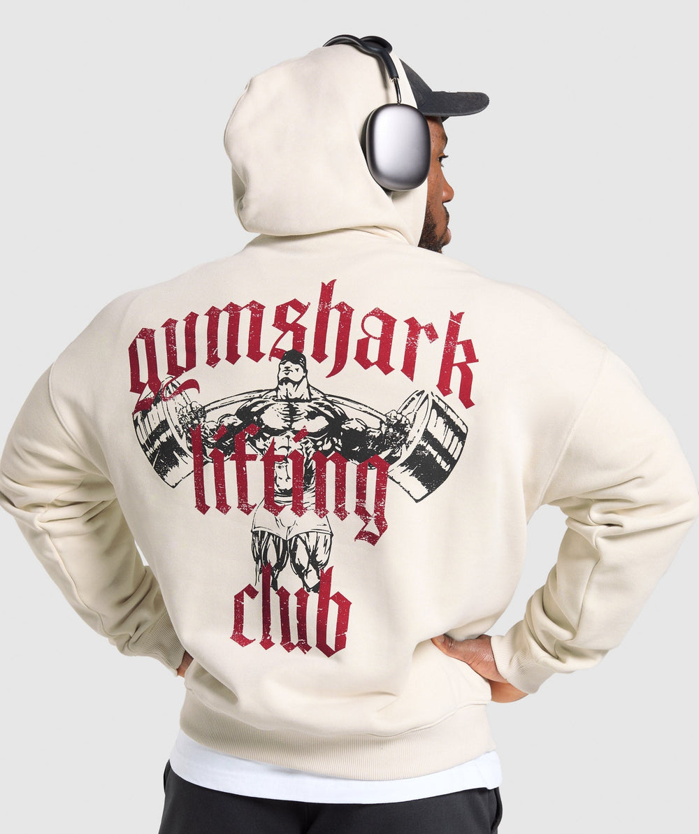 Lifting Club Hoodie - Oat White