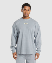 Heavyweight Rib Crew - Denim Grey