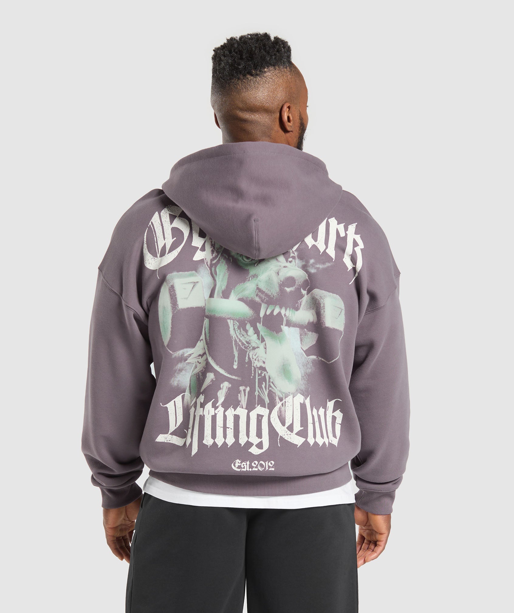 Doberman Graphic Hoodie - Brushed Purple