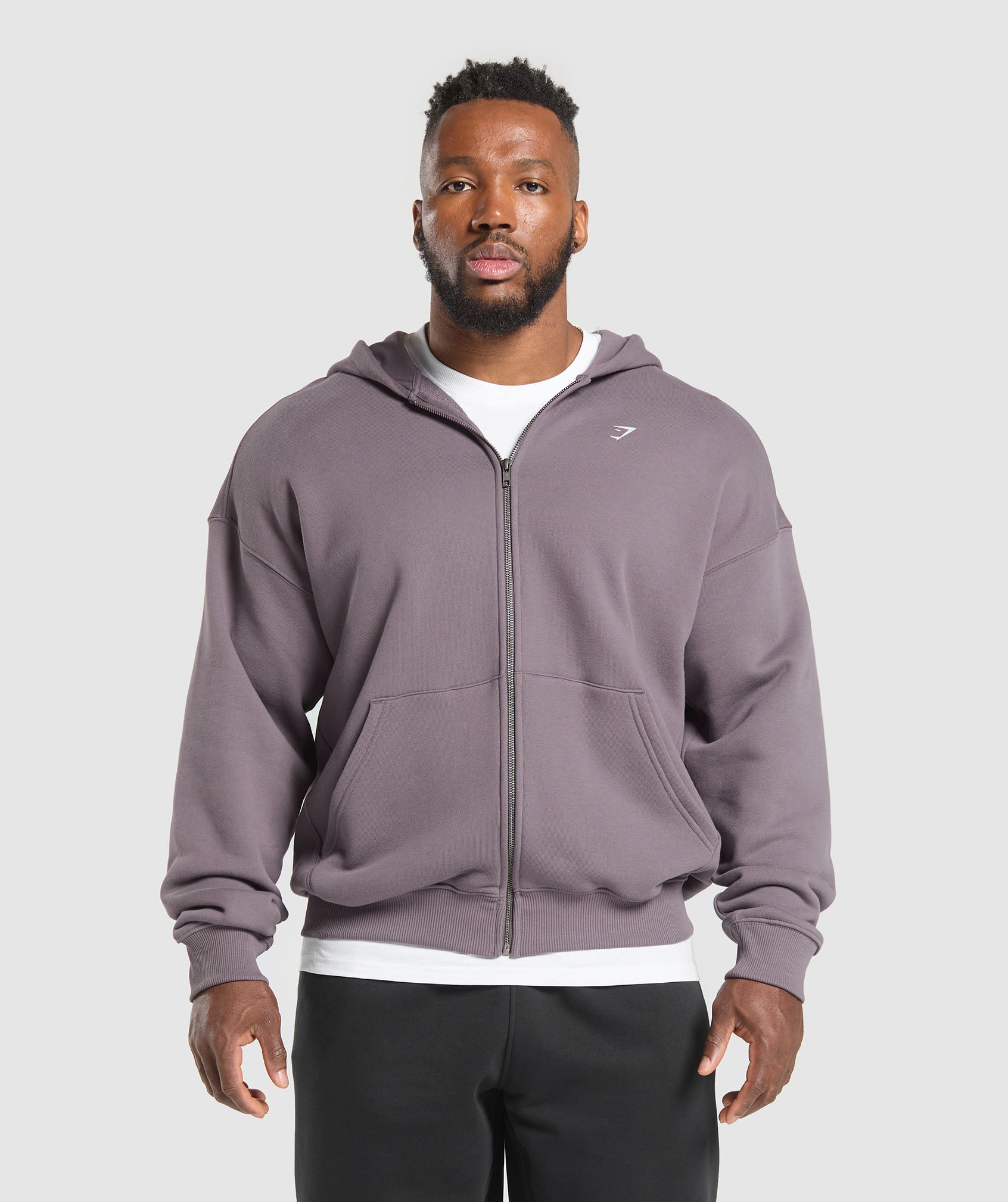 Doberman Graphic Hoodie - Brushed Purple