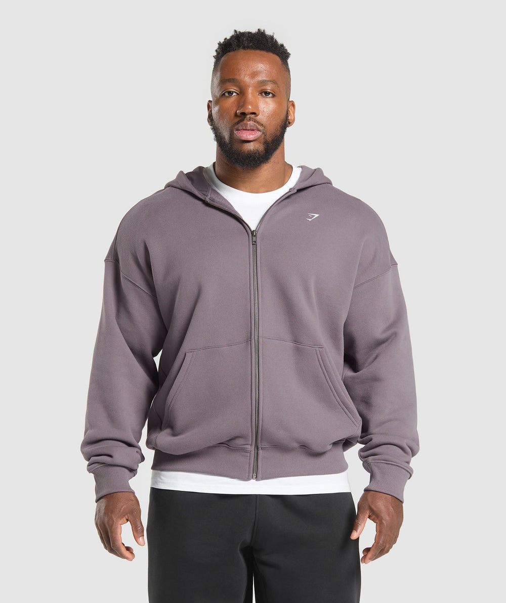 Doberman Graphic Hoodie - Brushed Purple