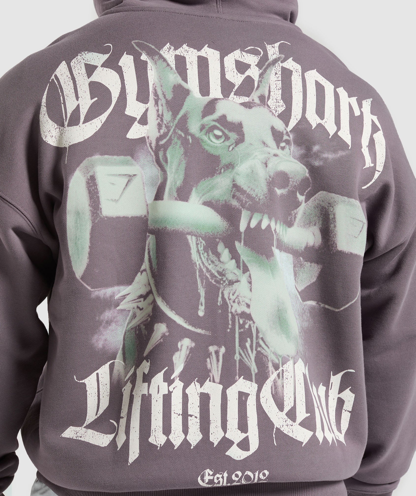 Doberman Graphic Hoodie - Brushed Purple