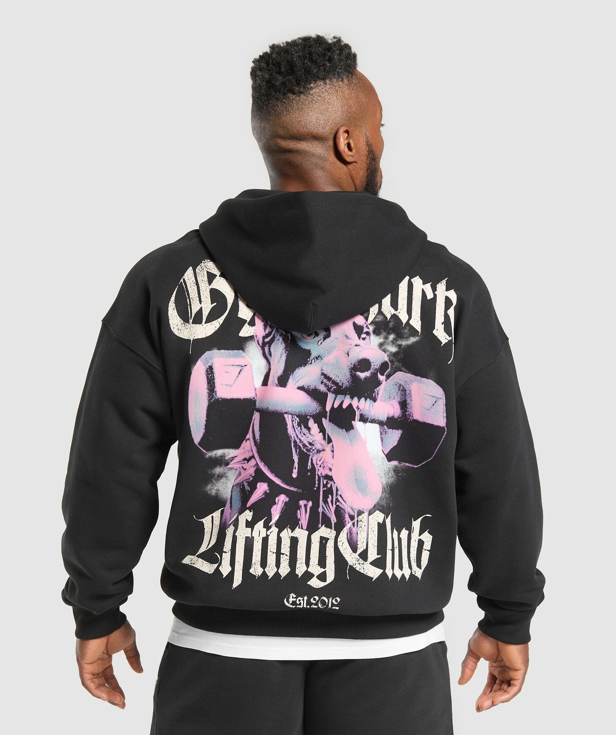 Doberman Graphic Hoodie - Black