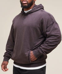 Heritage Washed Hoodie - Plum Brown