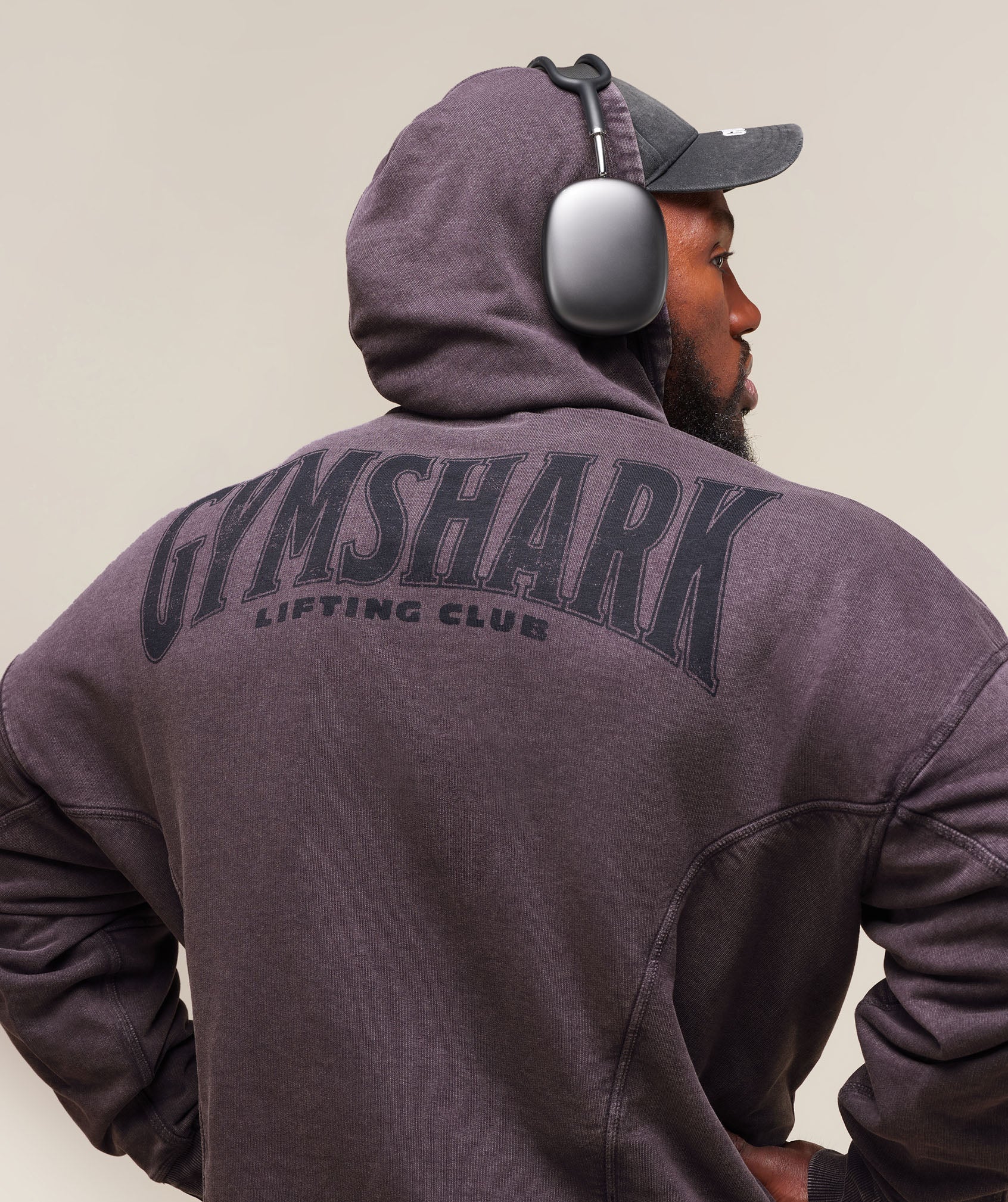 Heritage Washed Hoodie - Plum Brown