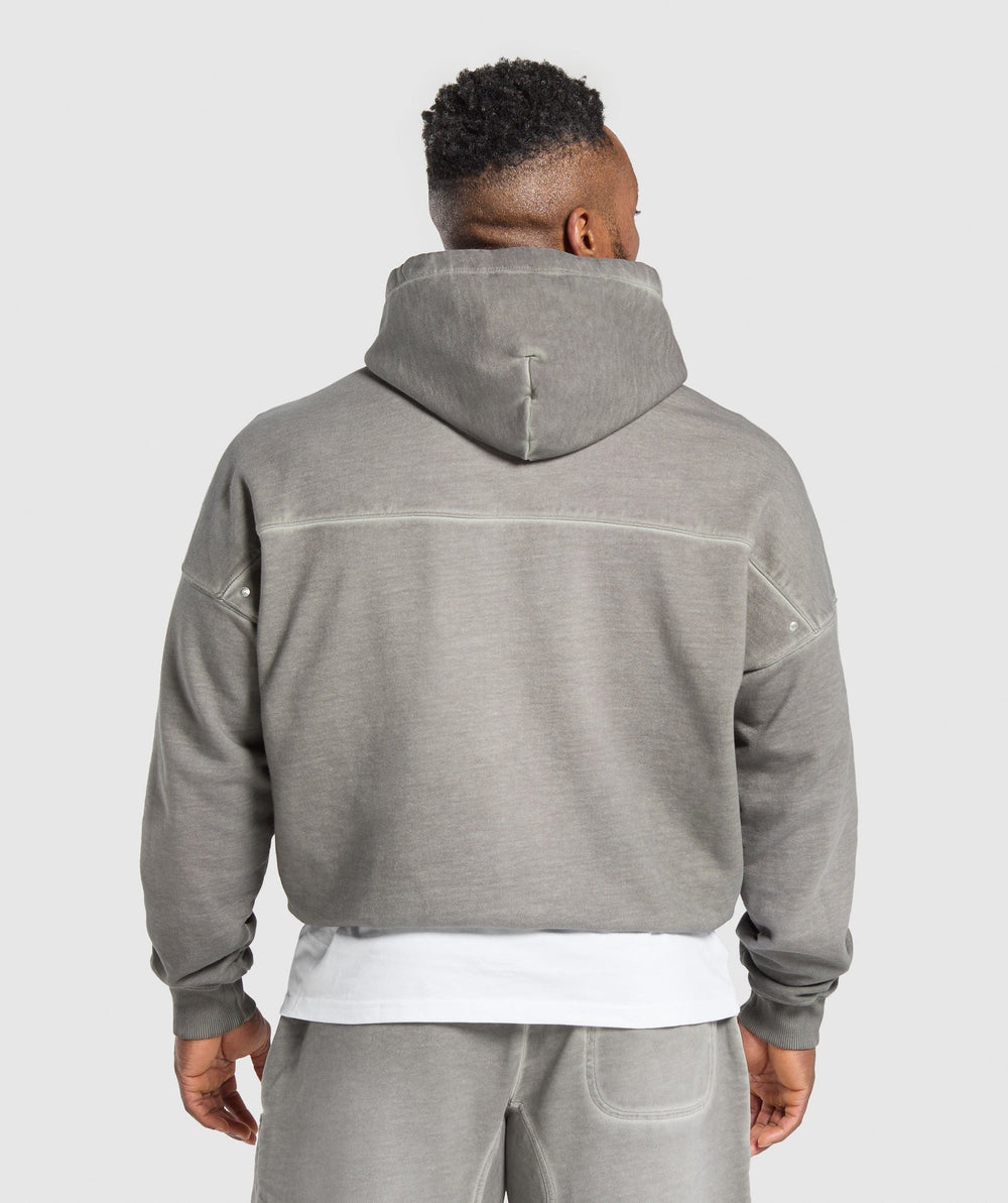 Heavyweight Hoodie - Metal Grey/ Asphalt Grey Wash