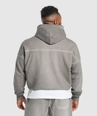 Heavyweight Hoodie - Metal Grey/ Asphalt Grey Wash