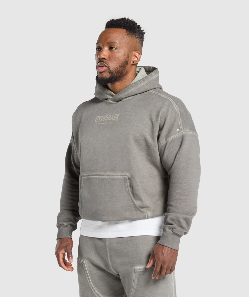 Heavyweight Hoodie - Metal Grey/ Asphalt Grey Wash