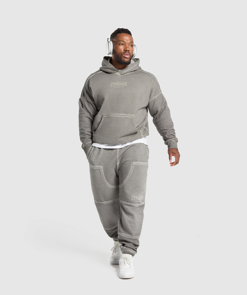 Heavyweight Hoodie - Metal Grey/ Asphalt Grey Wash