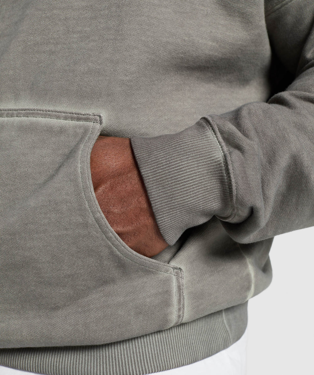 Heavyweight Hoodie - Metal Grey/ Asphalt Grey Wash