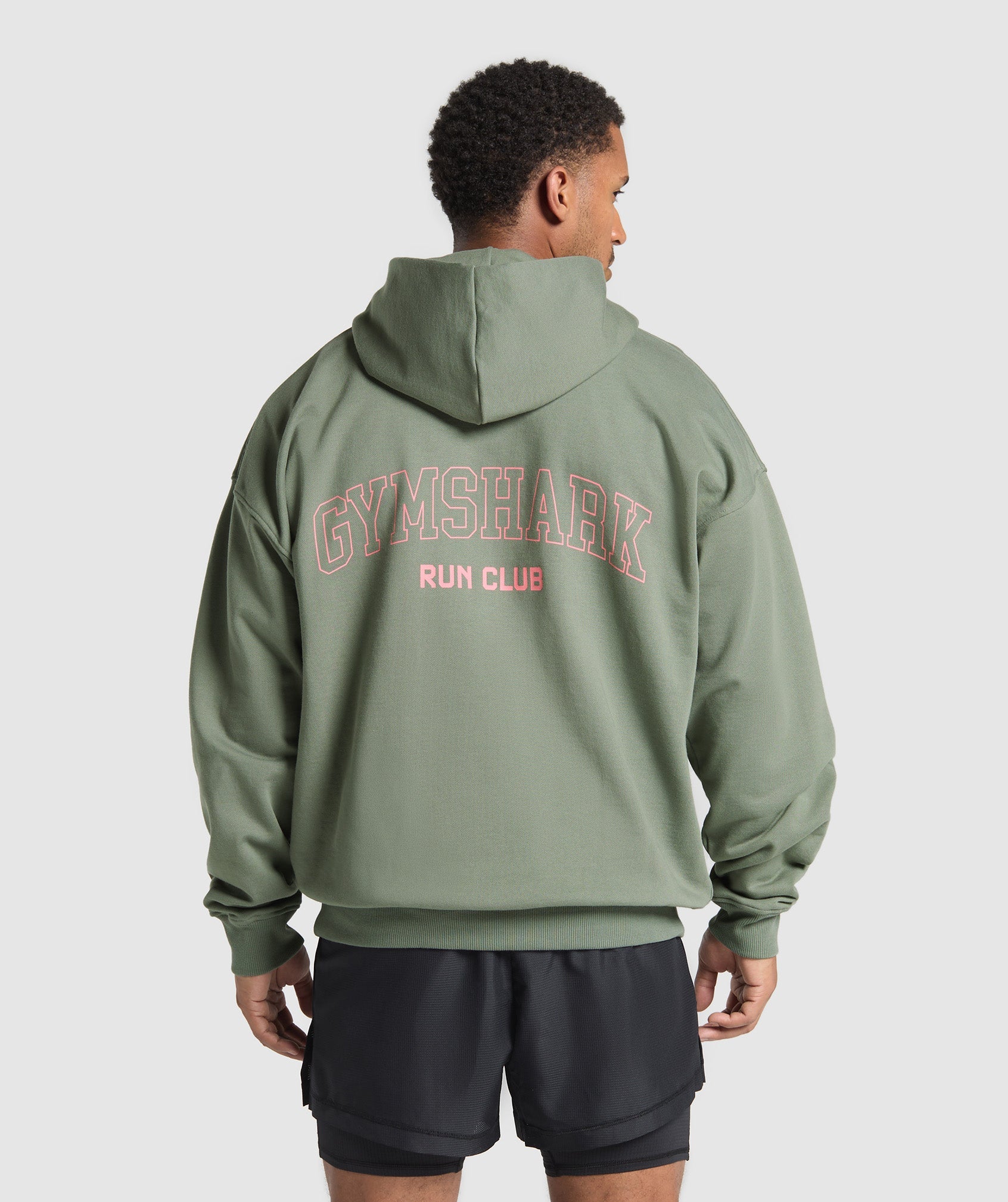 Running Graphic Hoodie - Unit Green