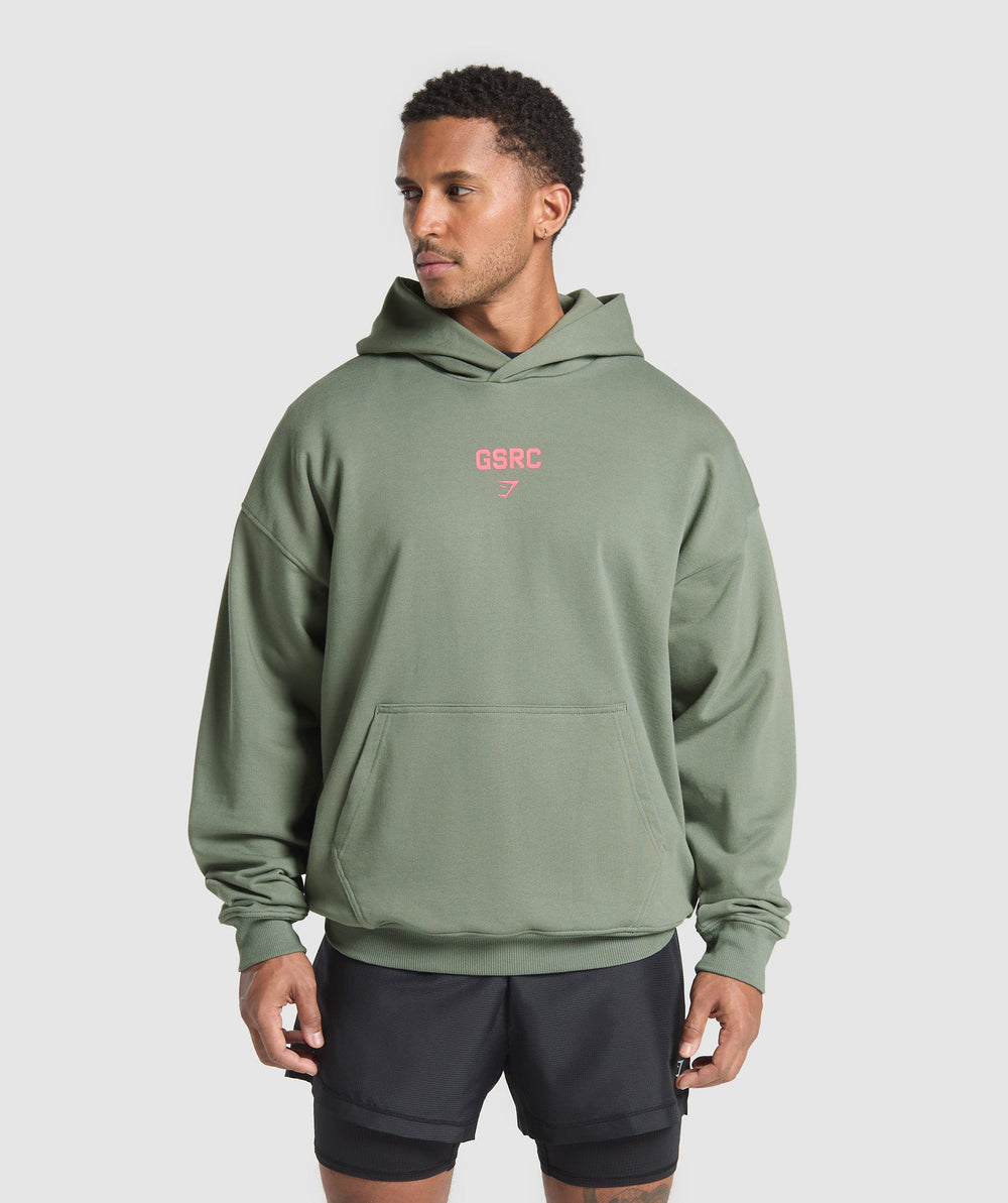 Running Graphic Hoodie - Unit Green