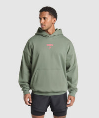 Running Graphic Hoodie - Unit Green