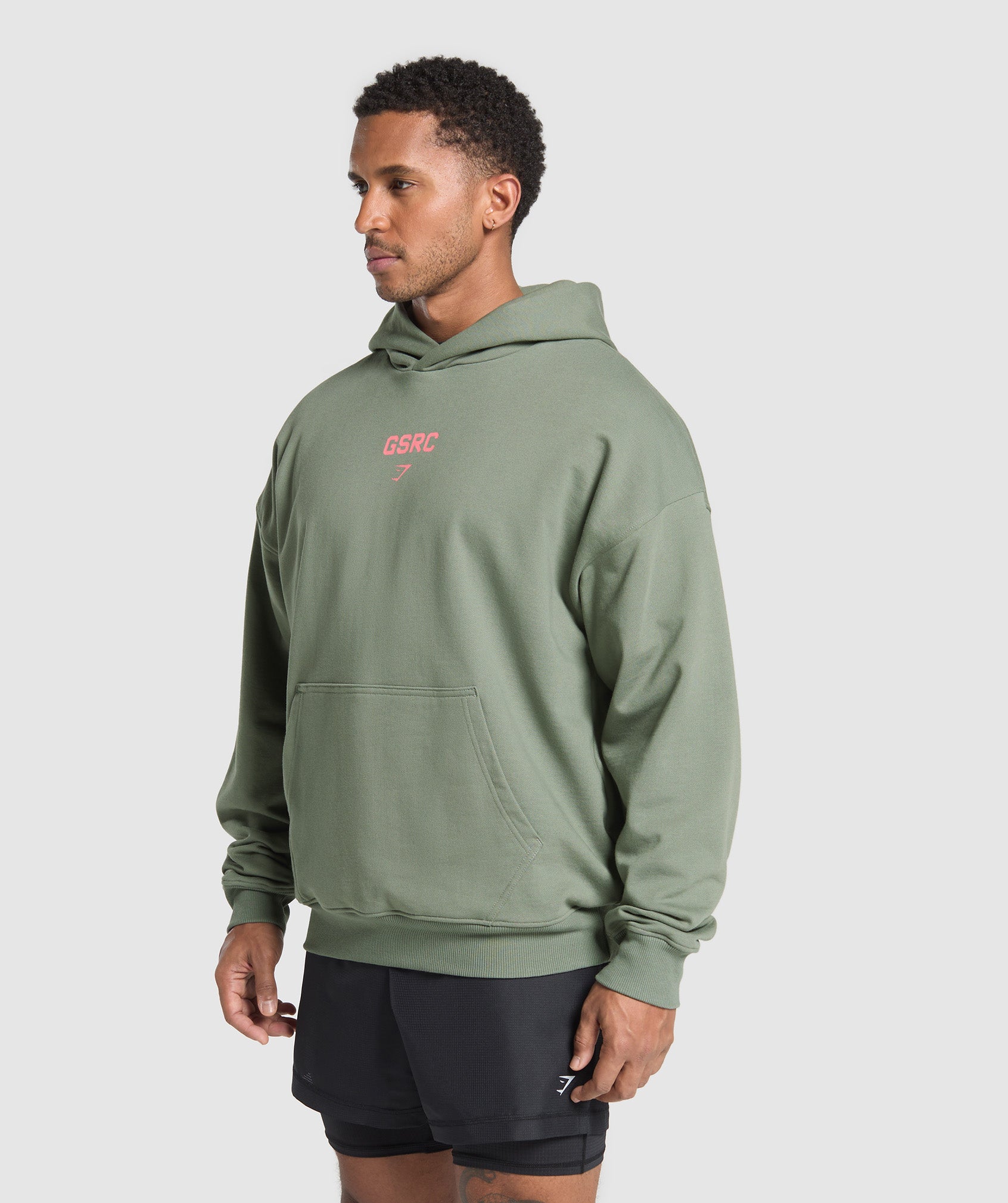 Running Graphic Hoodie - Unit Green