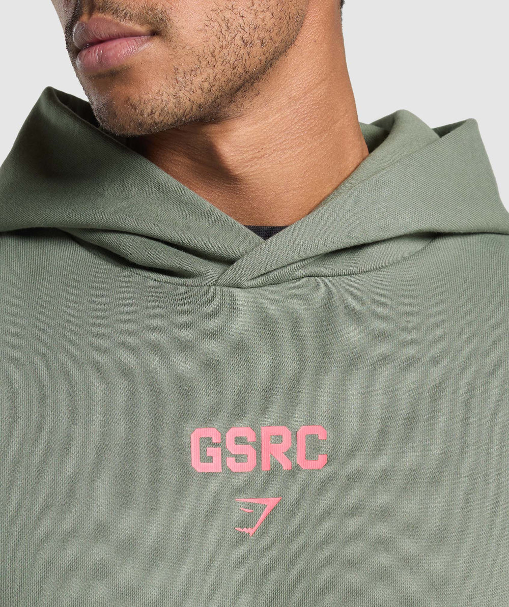 Running Graphic Hoodie - Unit Green