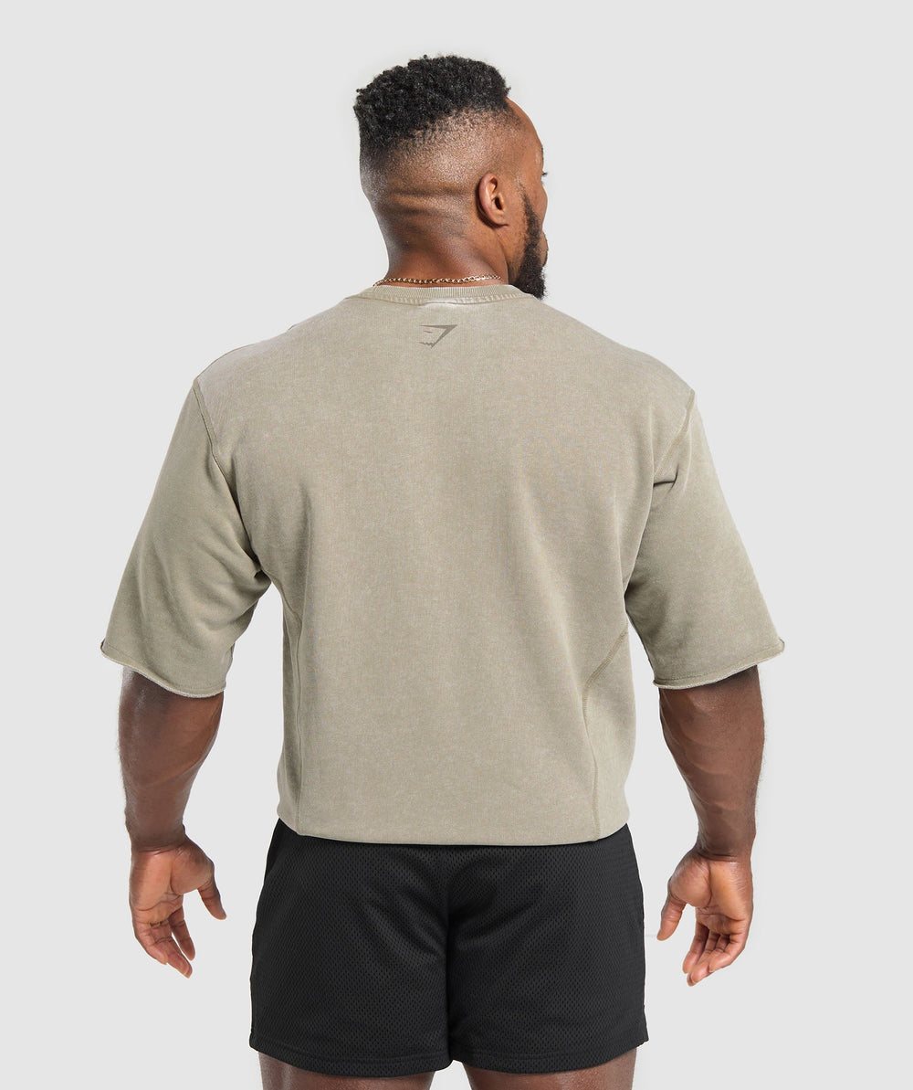 Heritage Washed Short Sleeve Crew - Utility Green