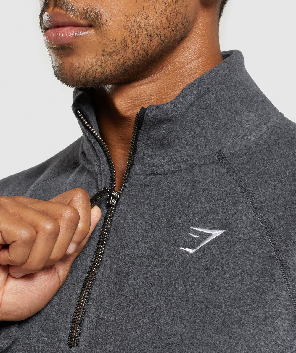 Fleece 1/4 Zip - Black/Graphite Grey
