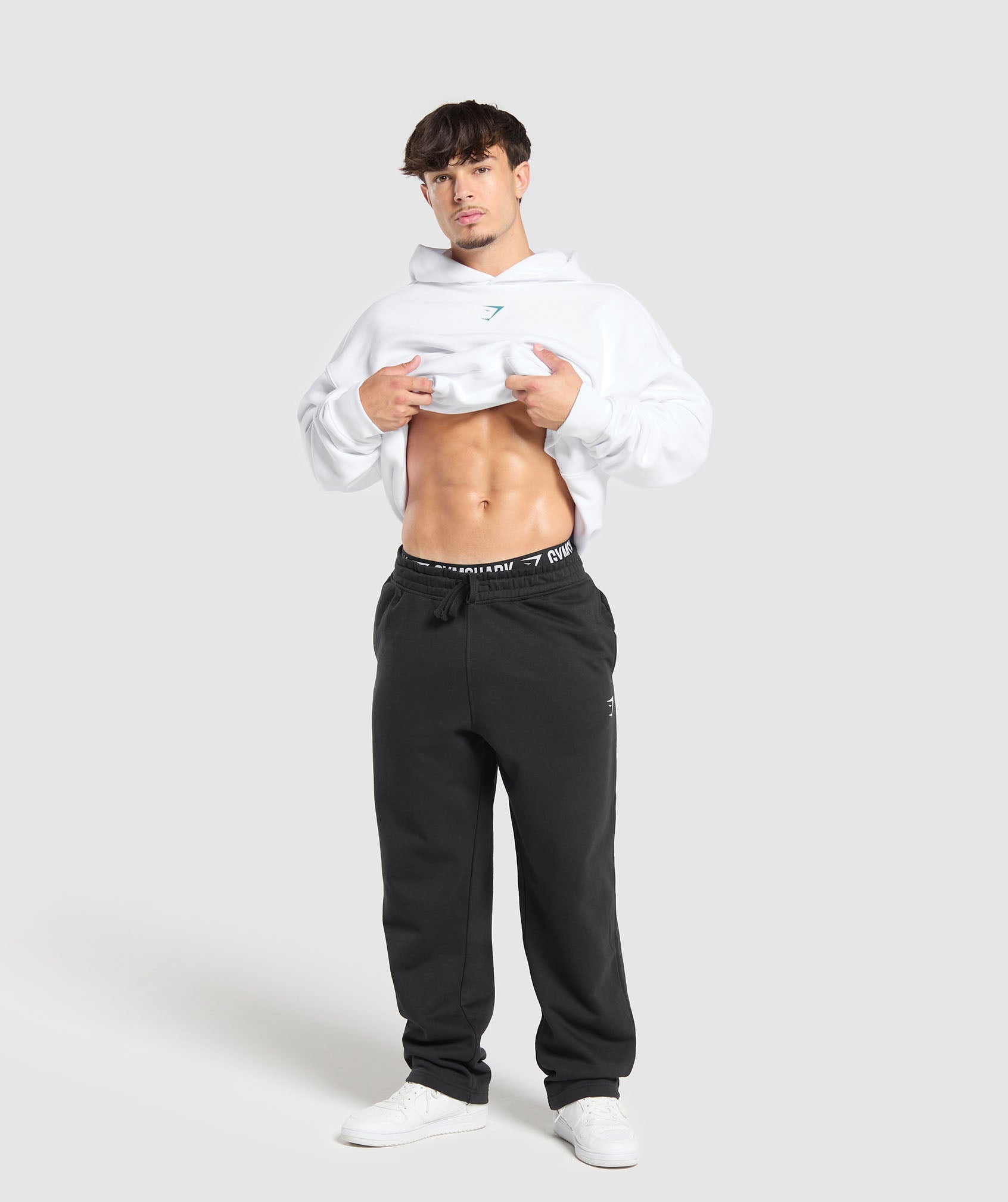 Lifting Club Hoodie - White/Artificial Teal