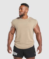 Legacy Cap Sleeve Rag Top - Cement Brown