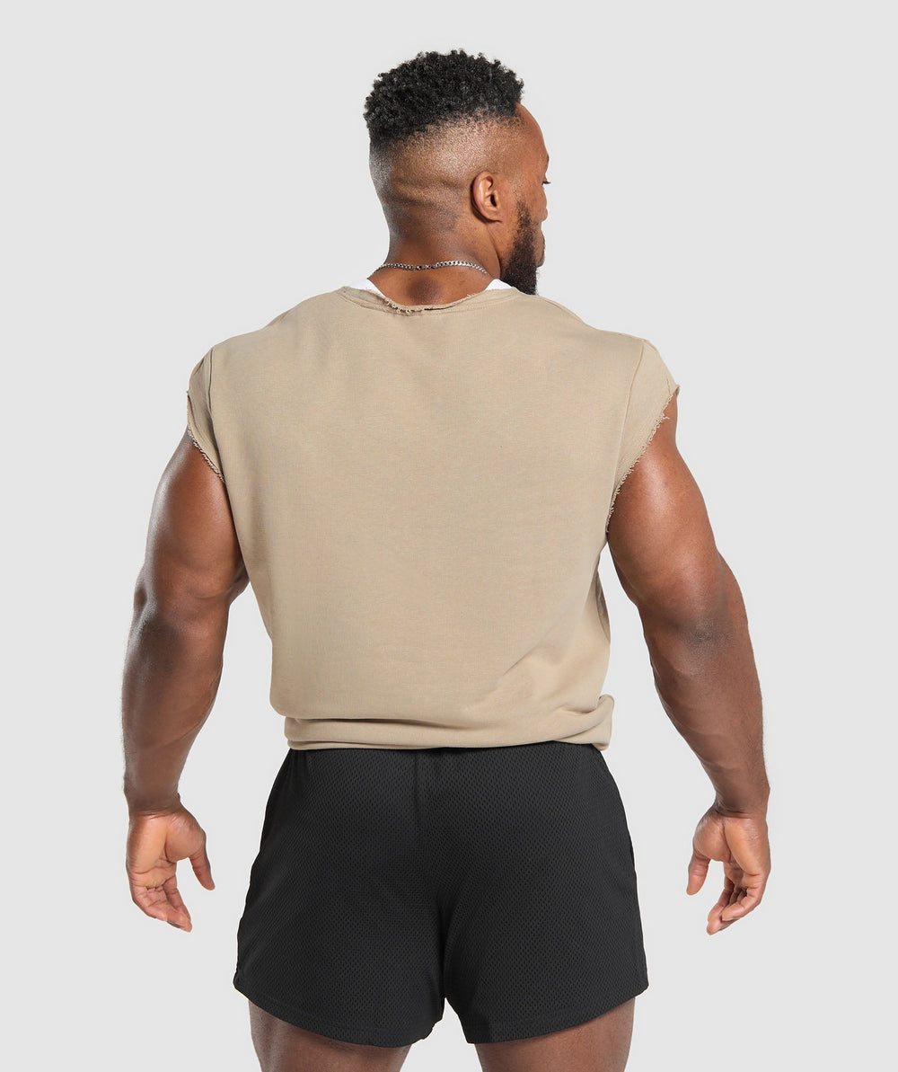 Legacy Cap Sleeve Rag Top - Cement Brown