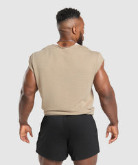 Legacy Cap Sleeve Rag Top - Cement Brown