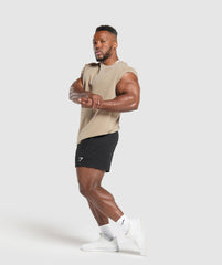 Legacy Cap Sleeve Rag Top - Cement Brown
