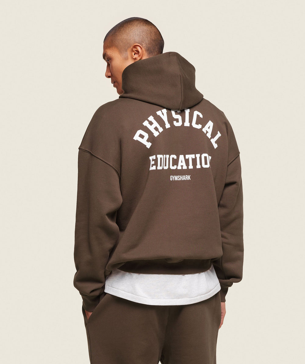 Phys Ed Hoodie - Archive Brown