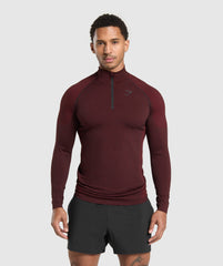 Vital 1/4 Zip - Black/Sets Red