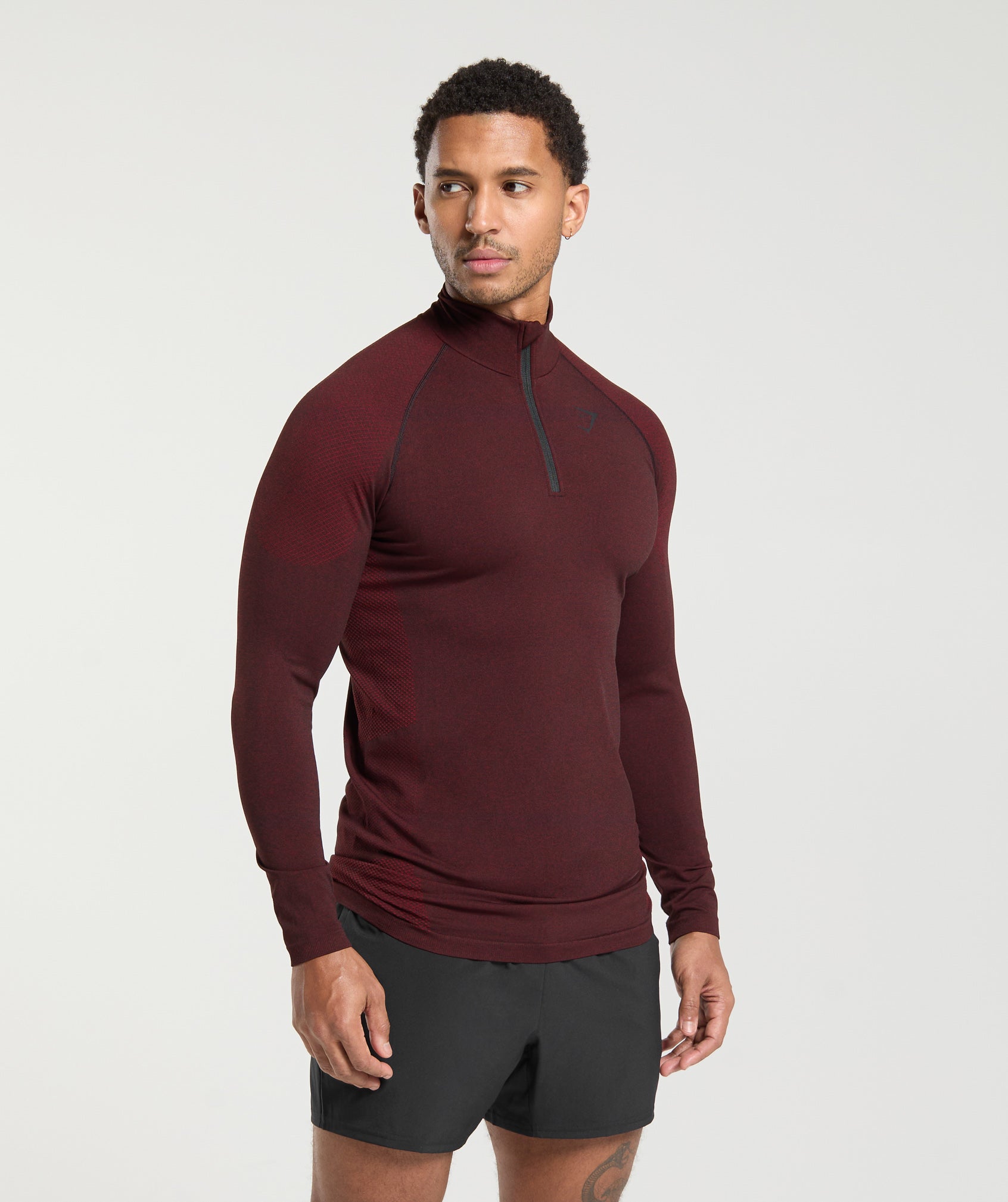 Vital 1/4 Zip - Black/Sets Red