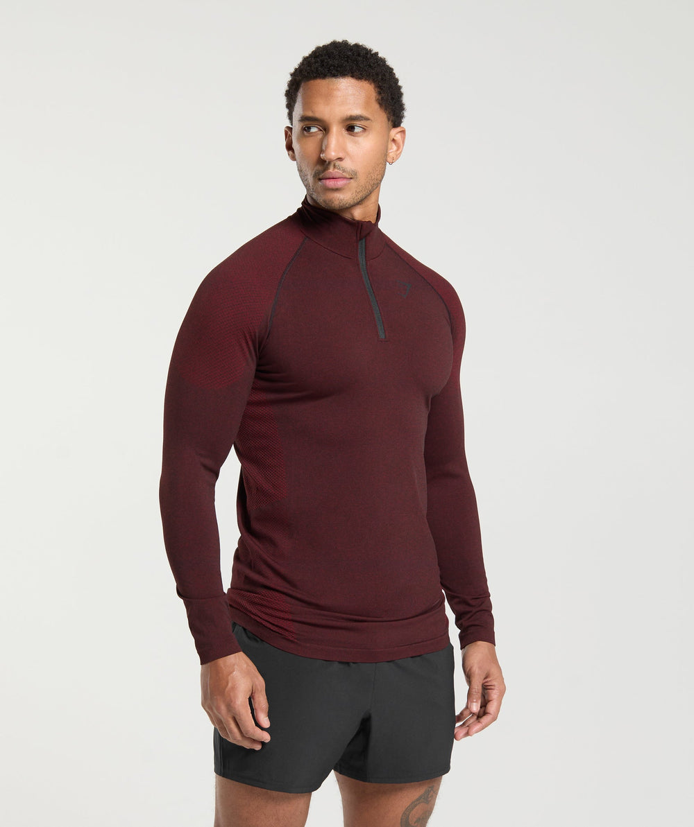 Vital 1/4 Zip - Black/Sets Red