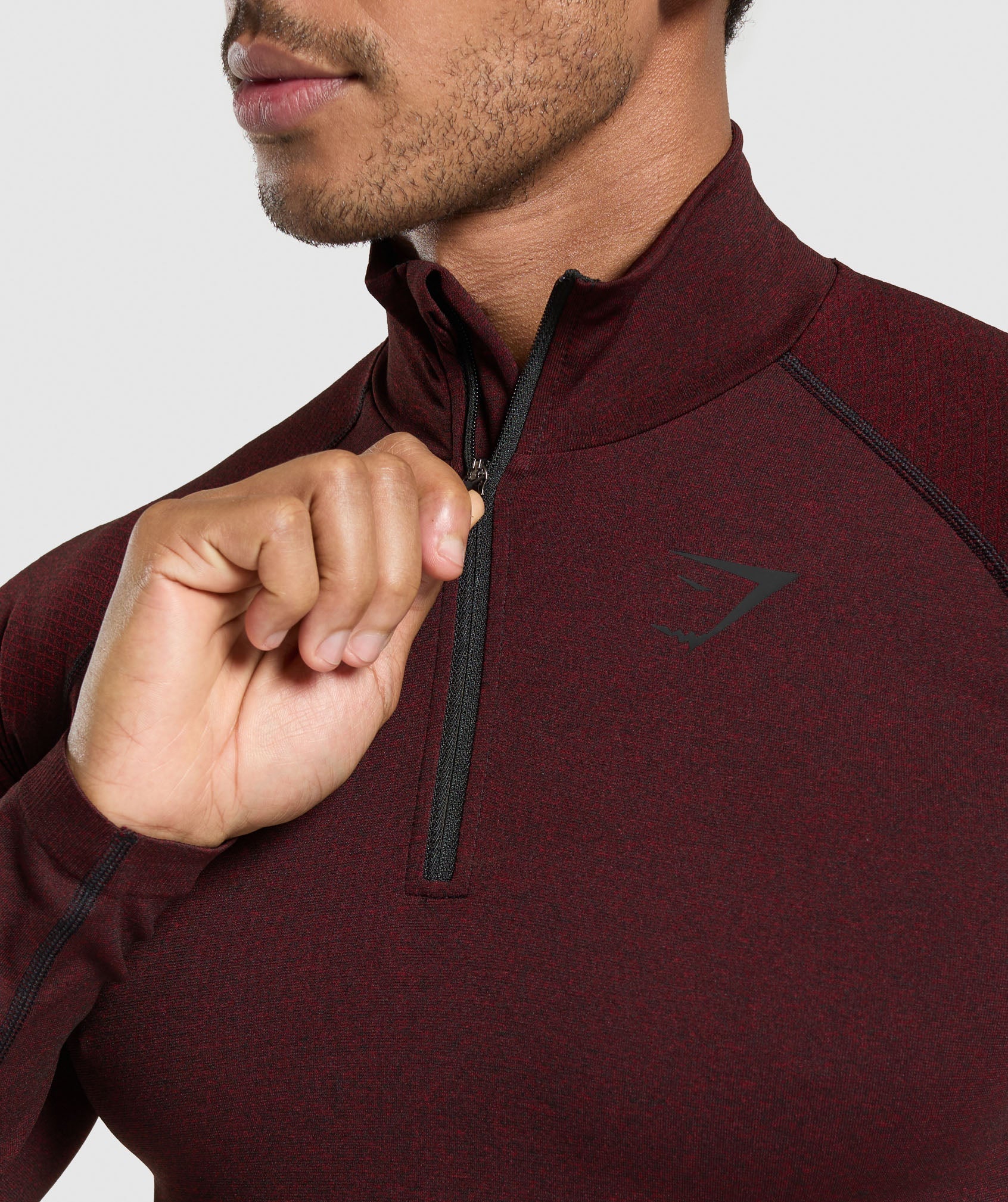 Vital 1/4 Zip - Black/Sets Red