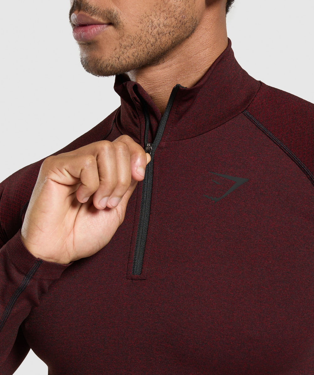 Vital 1/4 Zip - Black/Sets Red
