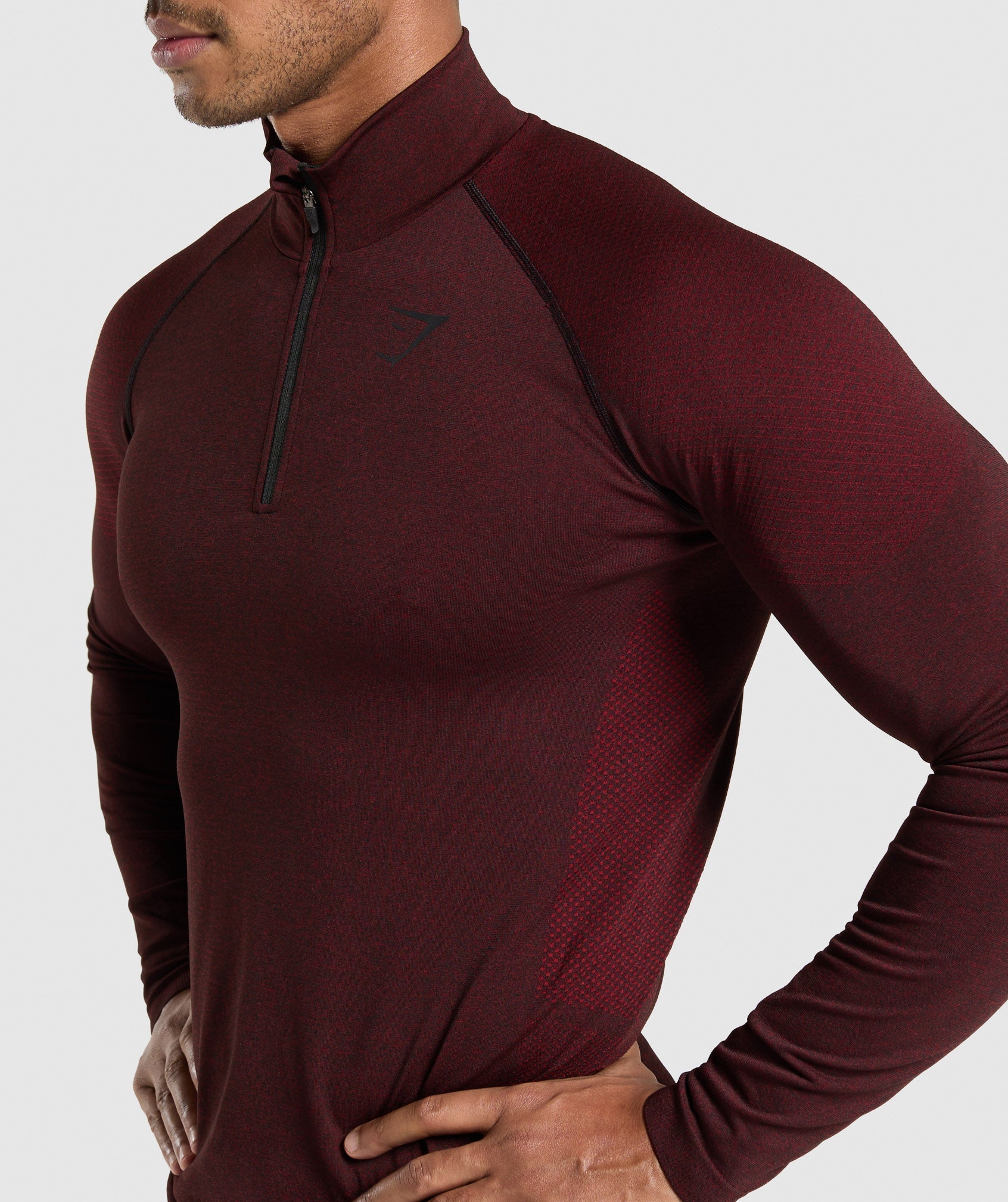 Vital 1/4 Zip - Black/Sets Red