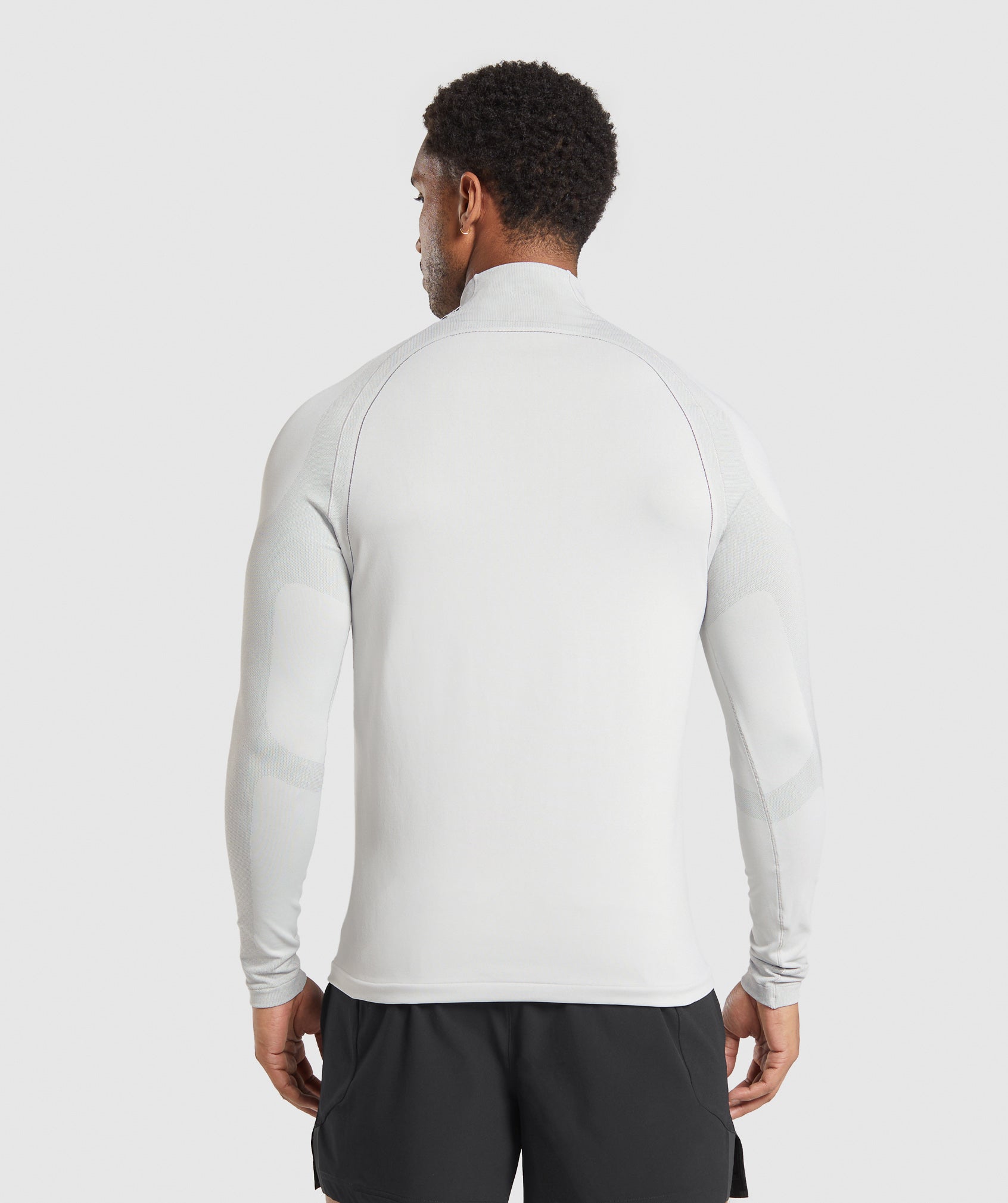 Apex Seamless 1/4 Zip - Light Grey/Medium Grey