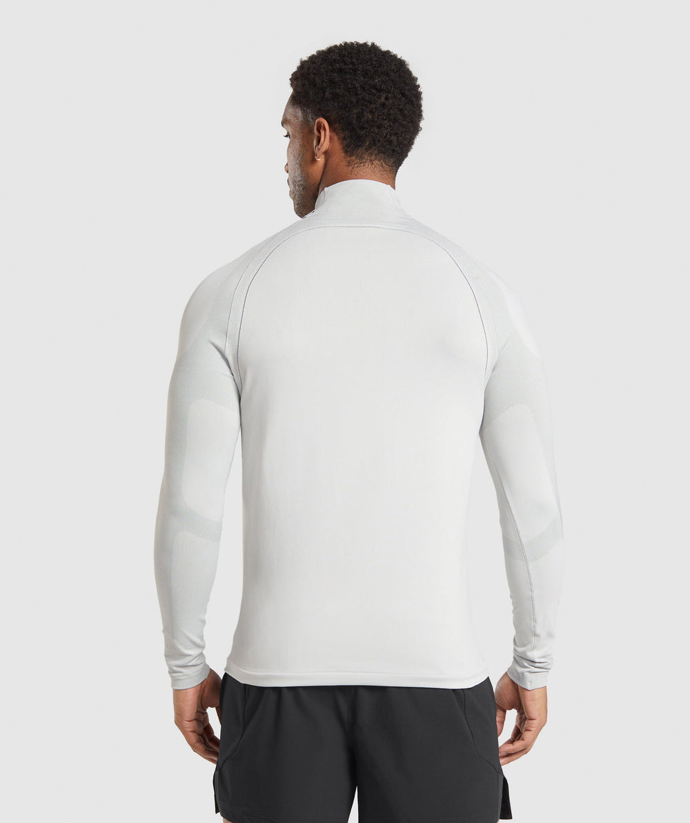Apex Seamless 1/4 Zip - Light Grey/Medium Grey