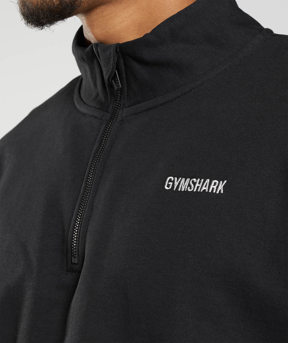 Rest Day Sweats 1/4 Zip - Black
