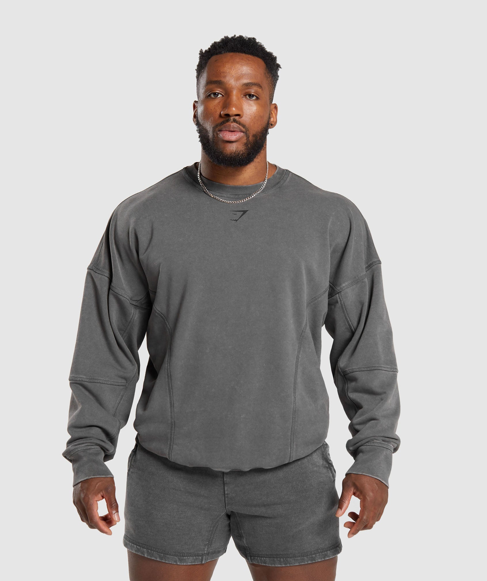 Heritage Washed Crew - Onyx Grey