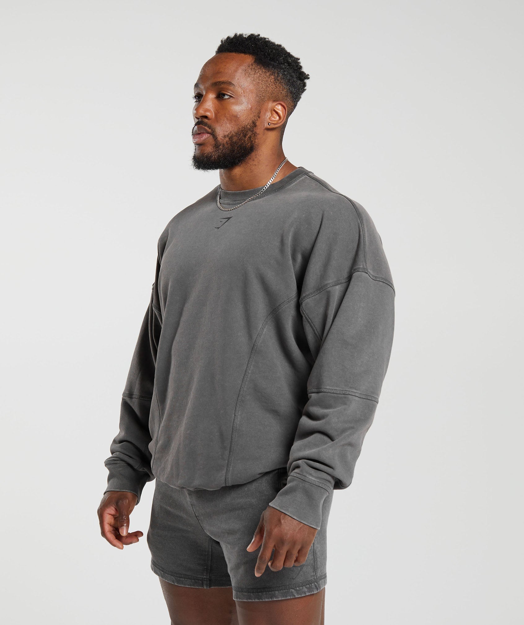 Heritage Washed Crew - Onyx Grey