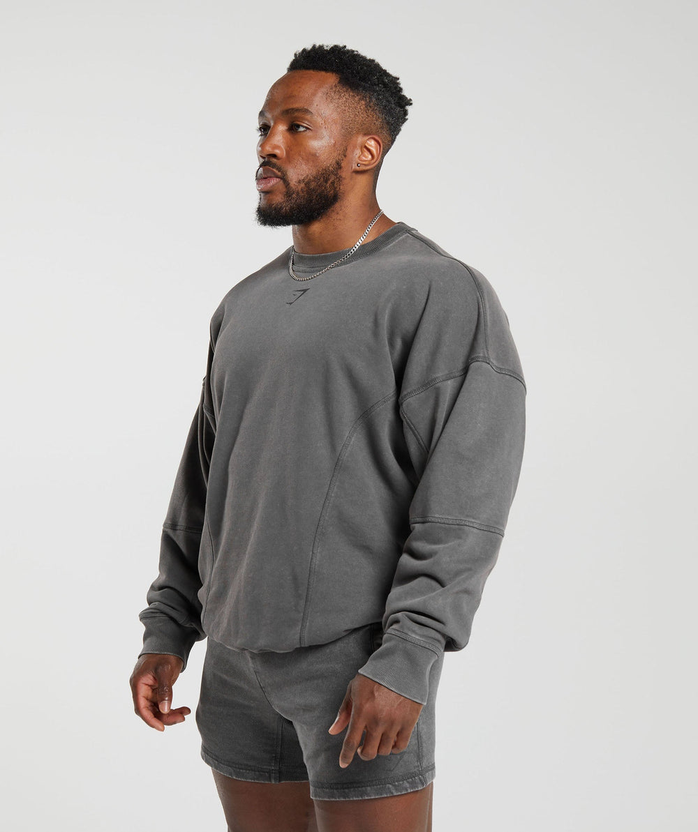 Heritage Washed Crew - Onyx Grey