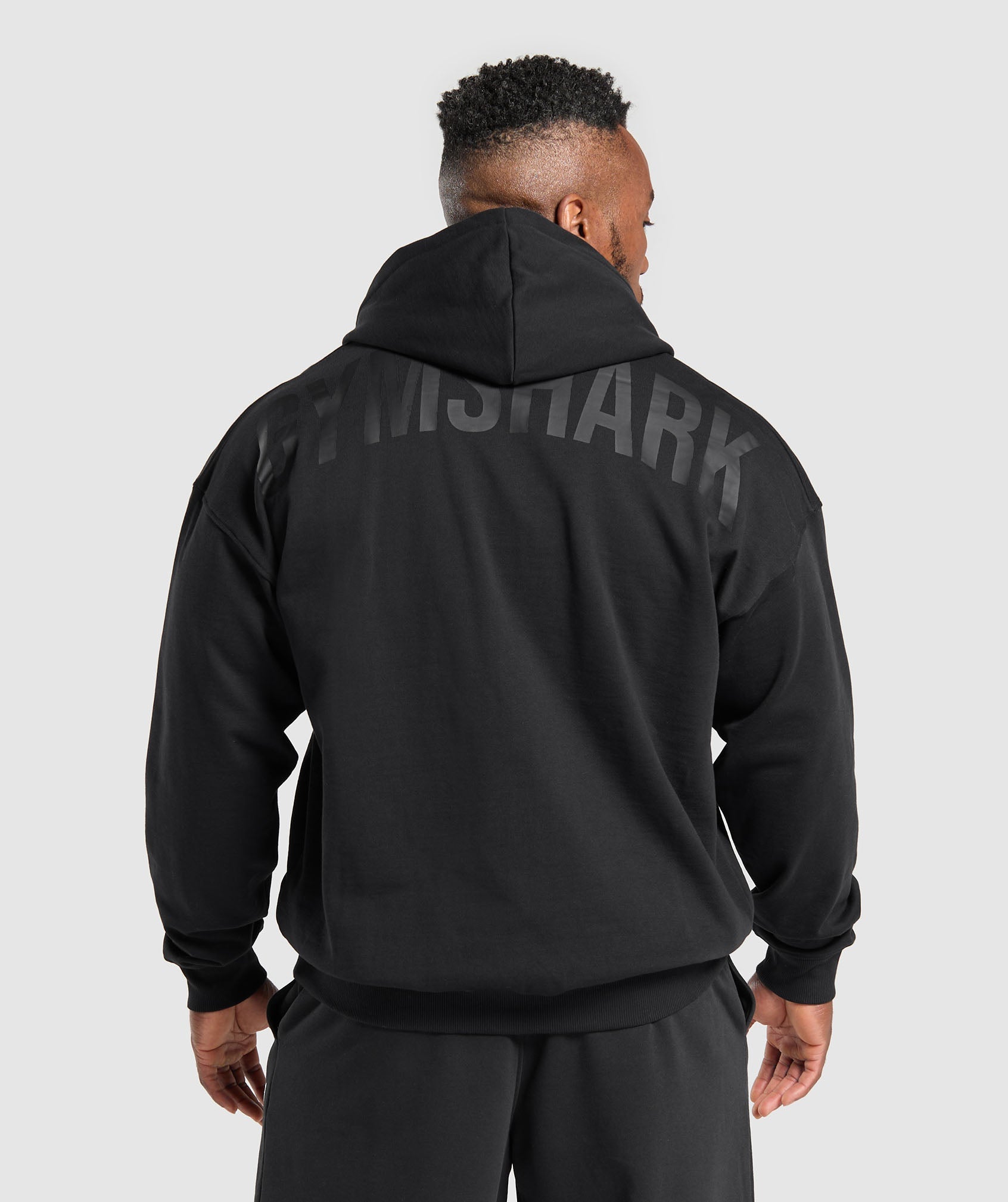 Power Zip Up Hoodie - Black