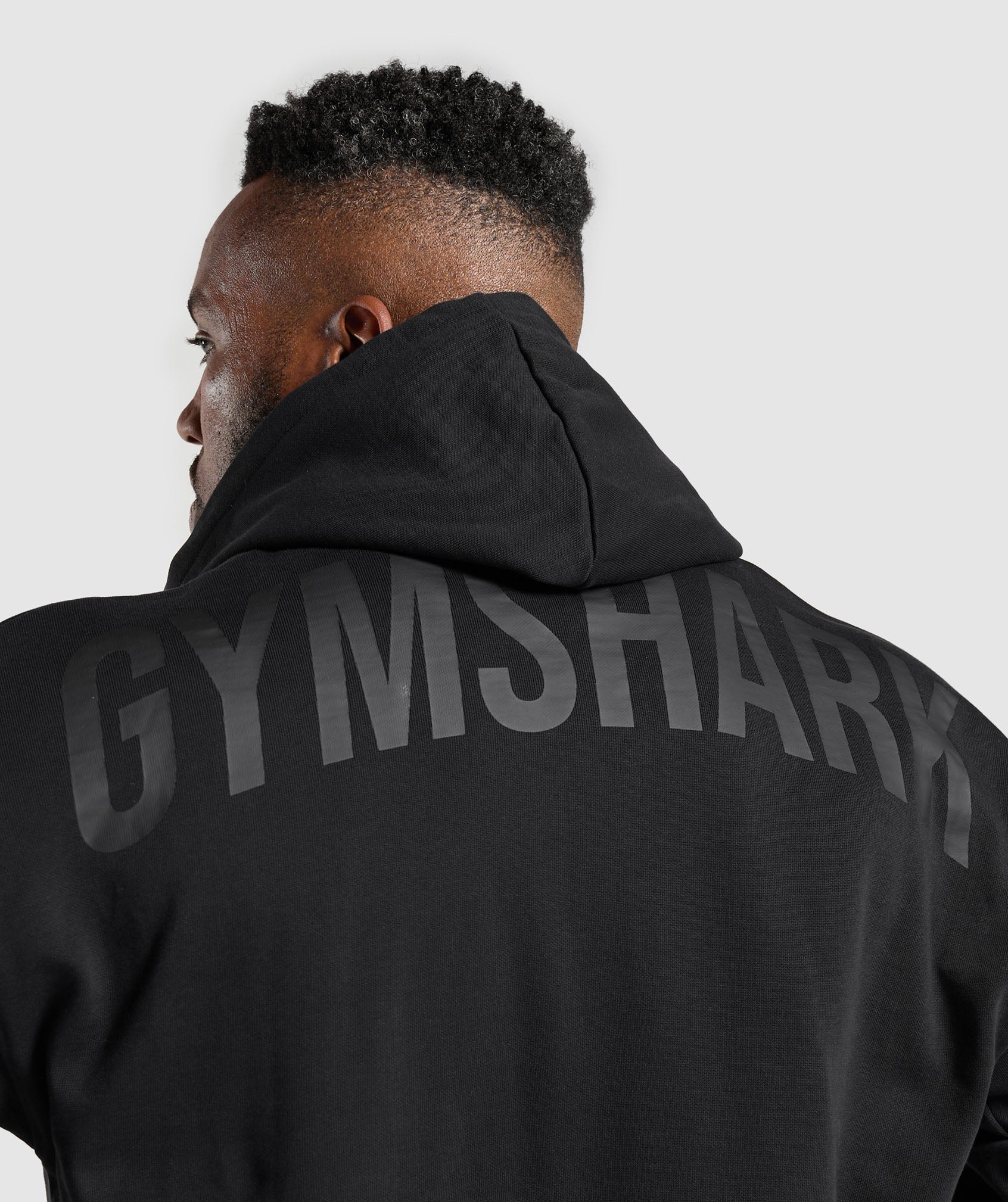 Power Zip Up Hoodie - Black
