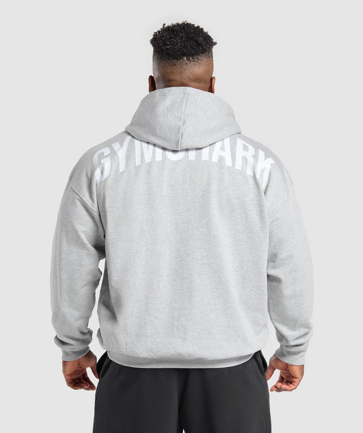 Power Zip Up Hoodie - Light Grey Core Marl