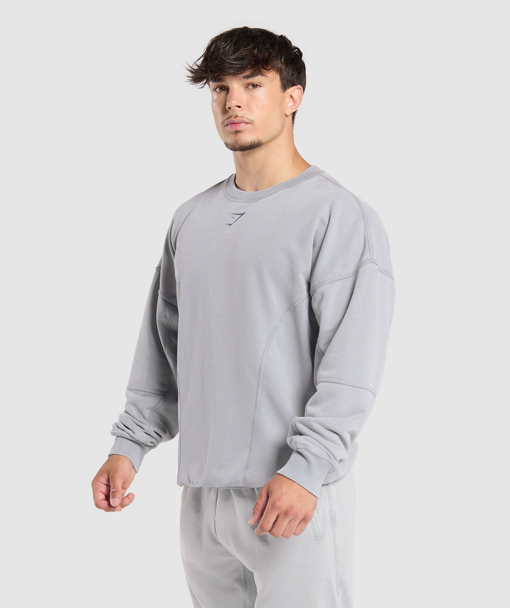 Heritage Washed Crew - Denim Grey